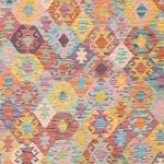 Kelim Rug - Splash - 246 x 188 cm - colorful