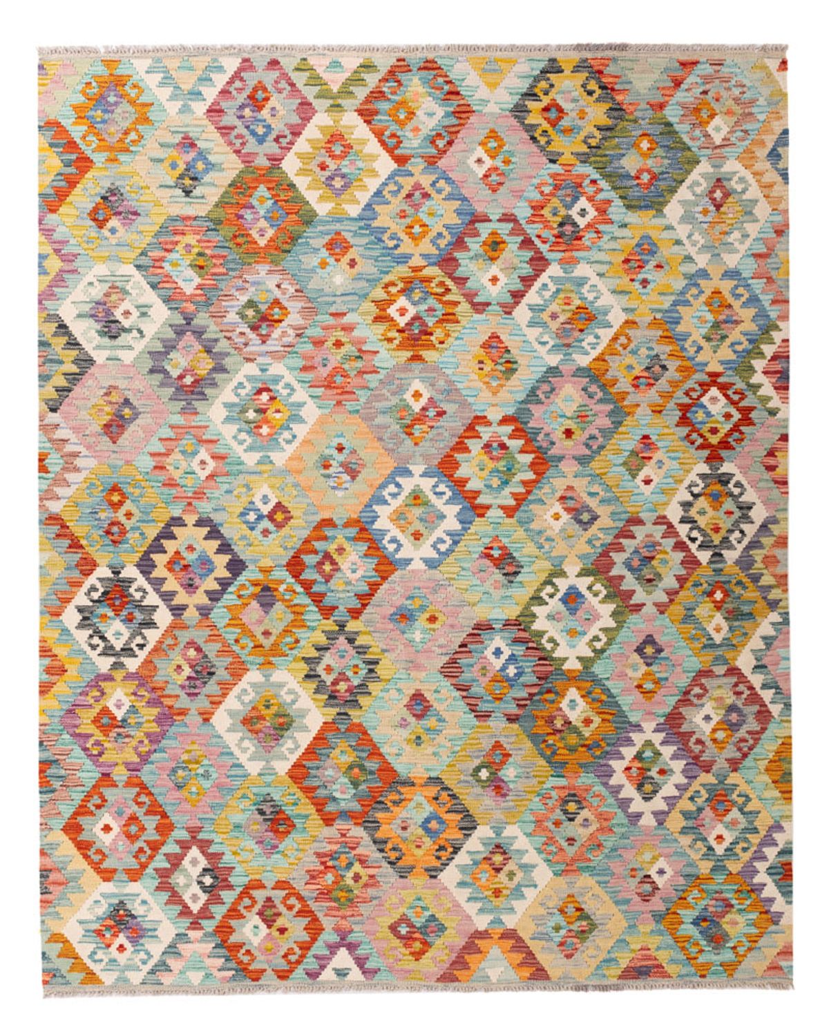 Kelim Rug - Splash - 236 x 187 cm - colorful