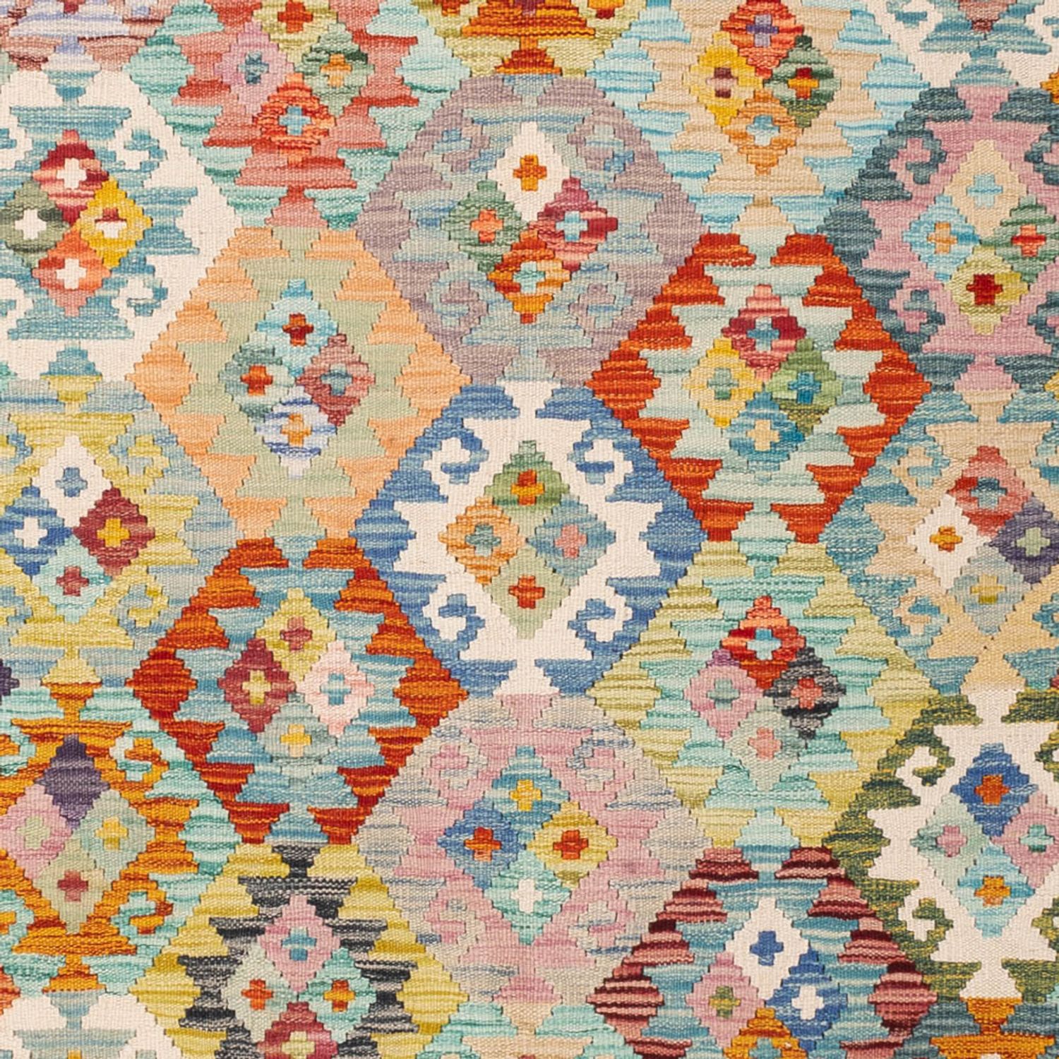 Kelim Rug - Splash - 236 x 187 cm - colorful