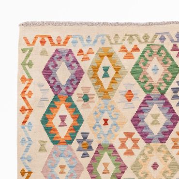 Kelim Rug - Splash - 240 x 177 cm - colorful