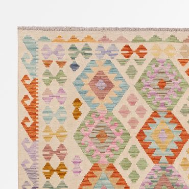 Kelim Rug - Splash - 253 x 174 cm - colorful