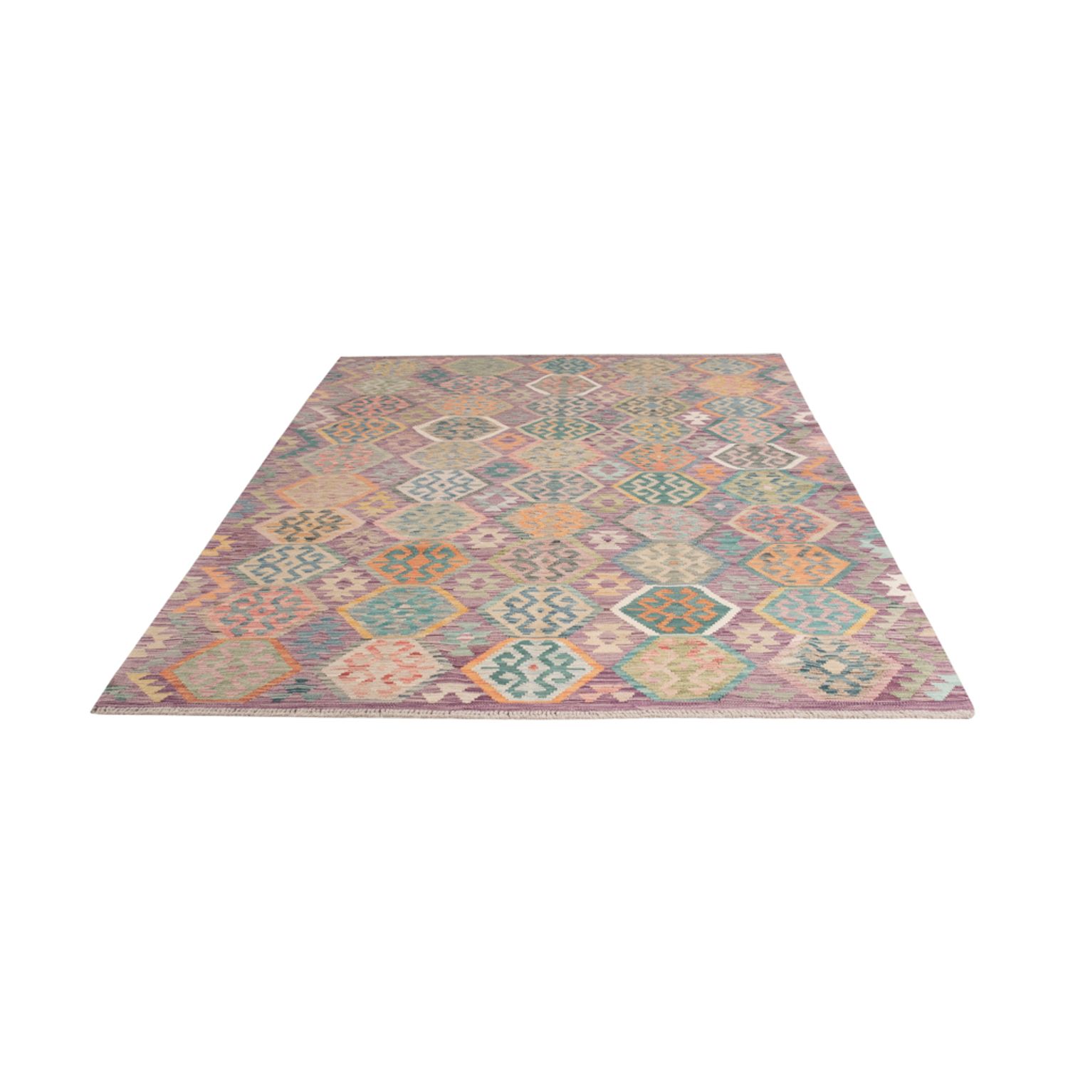 Kelim Rug - Splash - 258 x 182 cm - colorful
