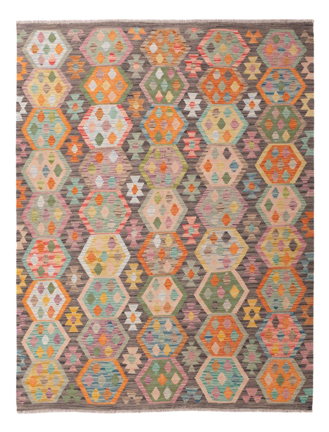 Kelim Rug - Splash - 235 x 178 cm - colorful