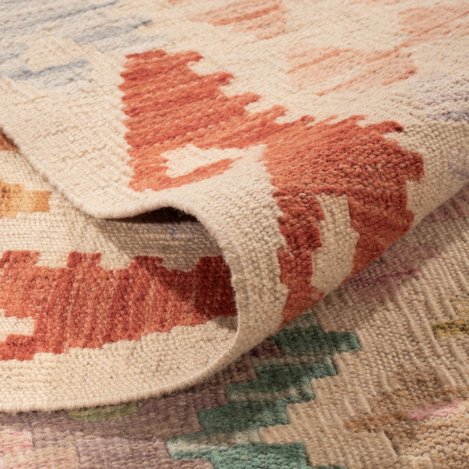 Kelim Rug - Splash - 258 x 176 cm - colorful