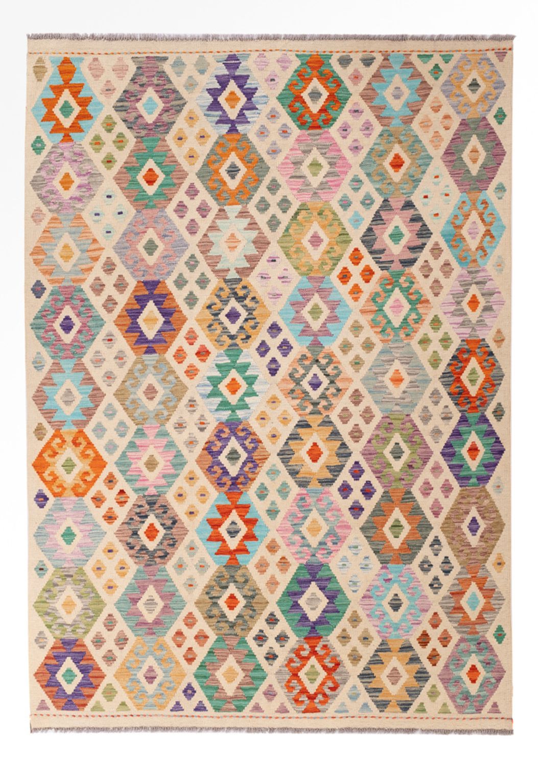 Kelim Rug - Splash - 241 x 171 cm - colorful