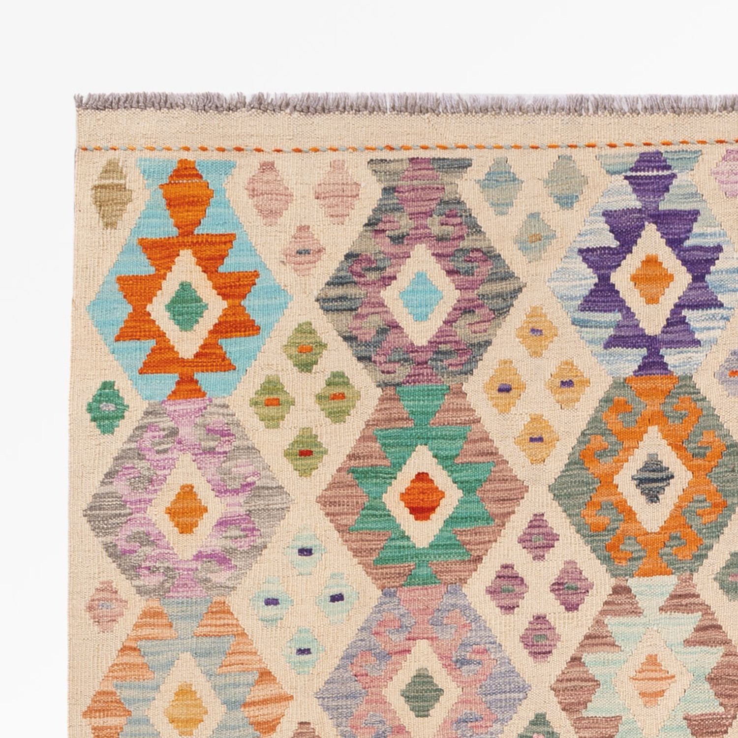 Kelim Rug - Splash - 241 x 171 cm - colorful