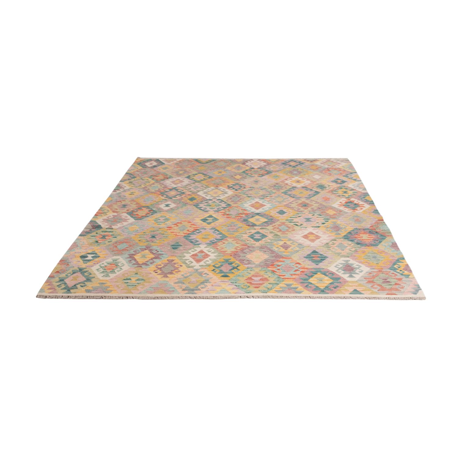 Kelim Rug - Splash - 241 x 182 cm - colorful