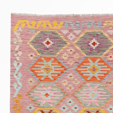 Kelim Rug - Splash - 246 x 174 cm - colorful