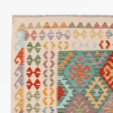 Kelim Rug - Splash - 252 x 171 cm - colorful