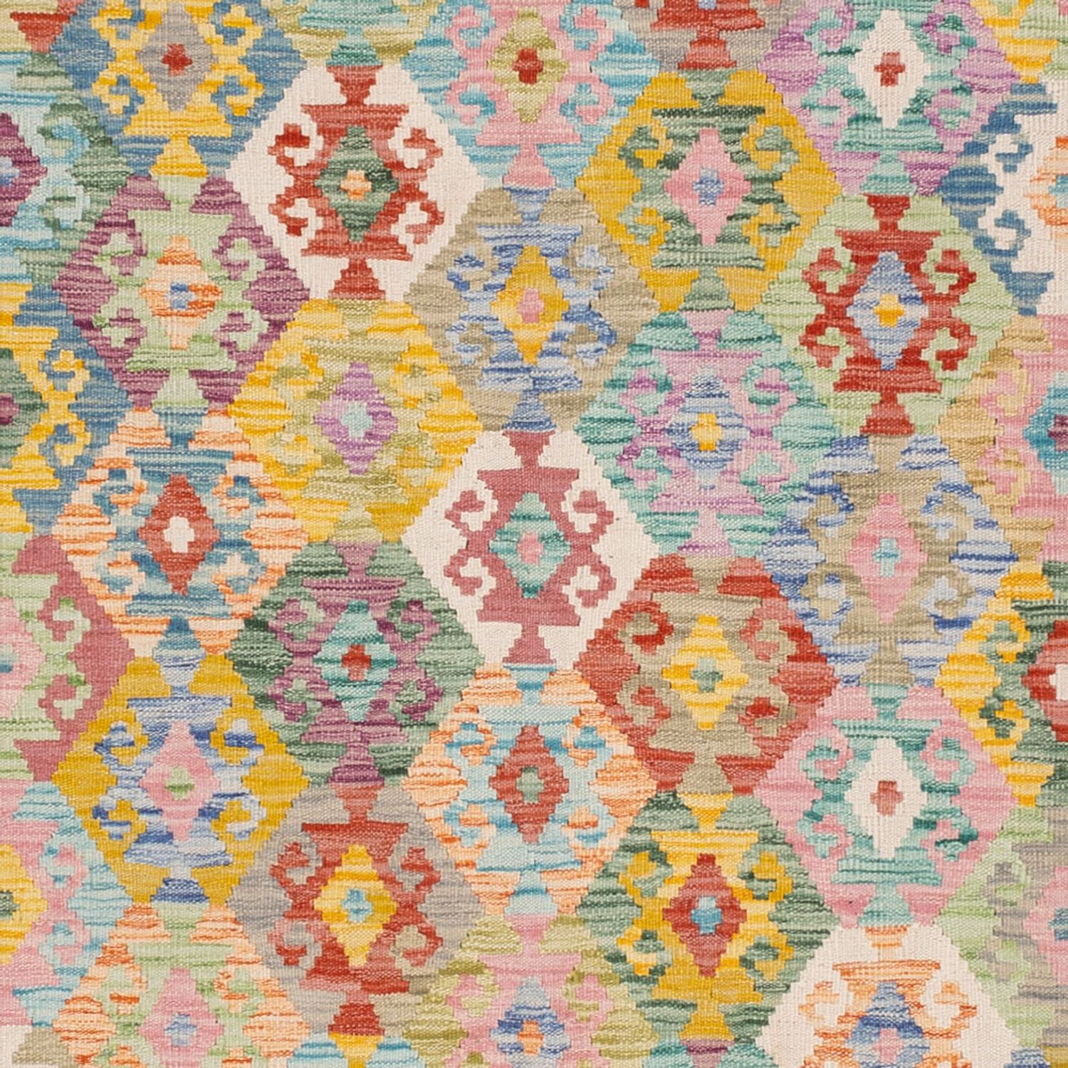 Kelim Rug - Splash - 246 x 180 cm - colorful