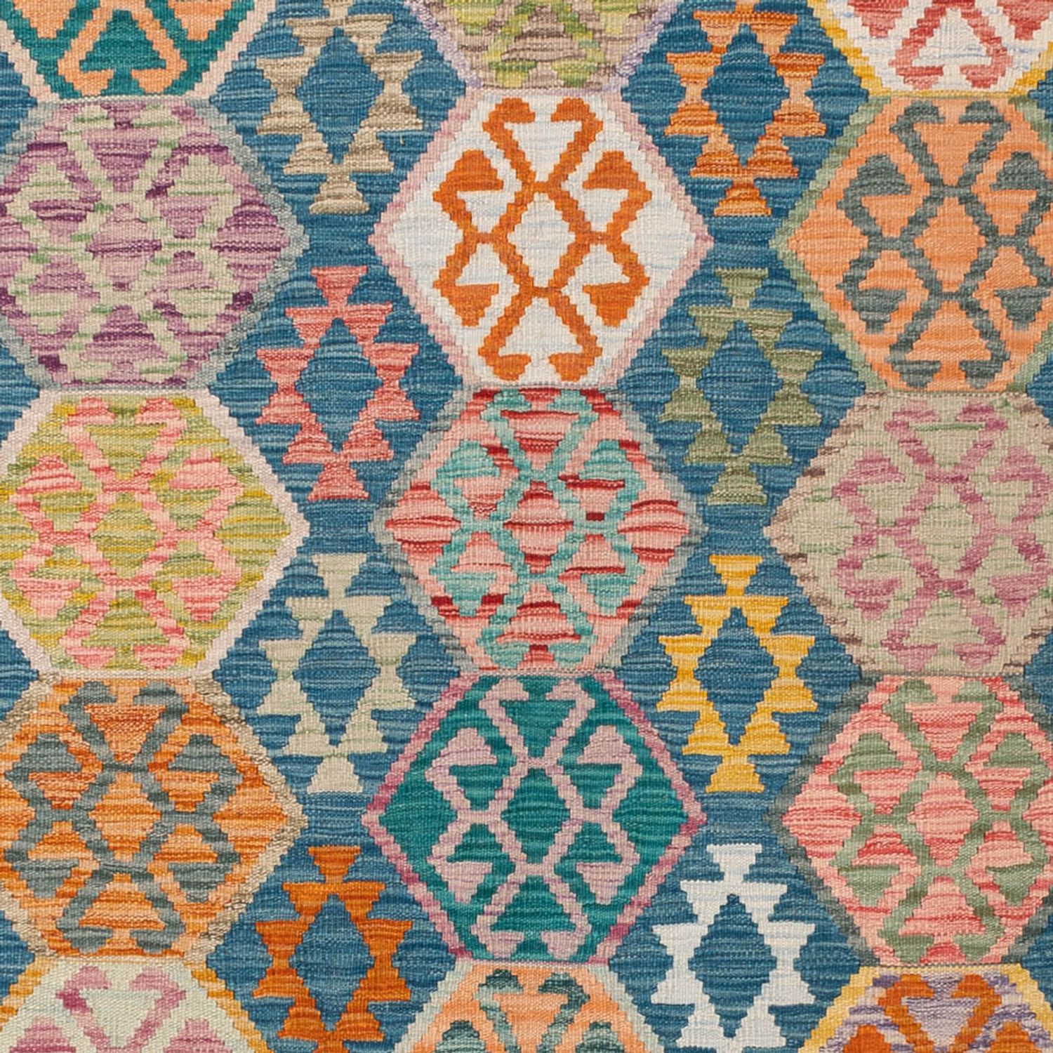 Kelim Rug - Splash - 245 x 180 cm - colorful