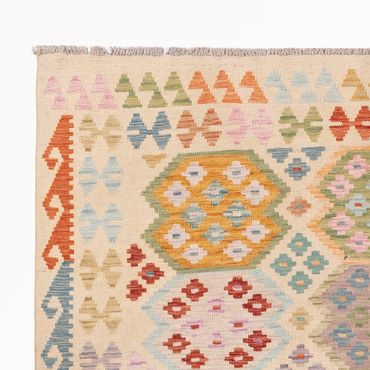 Kelim Rug - Splash - 253 x 178 cm - colorful