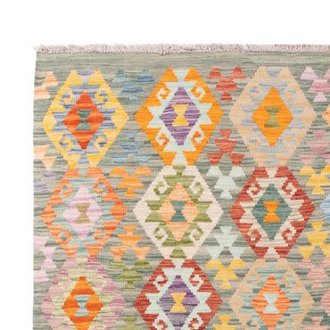 Kelim Rug - Splash - 252 x 180 cm - colorful