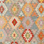 Kelim Rug - Splash - 252 x 180 cm - colorful