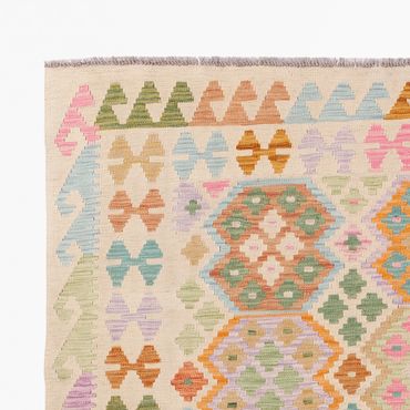 Kelim Rug - Splash - 245 x 184 cm - colorful