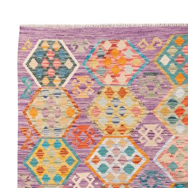 Kelim Rug - Splash - 250 x 176 cm - colorful