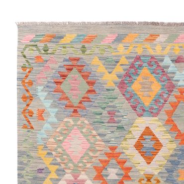 Kelim Rug - Splash - 248 x 172 cm - colorful