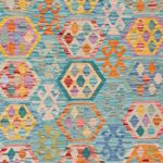 Kelim Rug - Splash - 248 x 177 cm - colorful