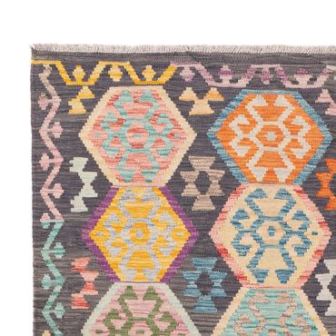 Kelim Rug - Splash - 244 x 172 cm - colorful