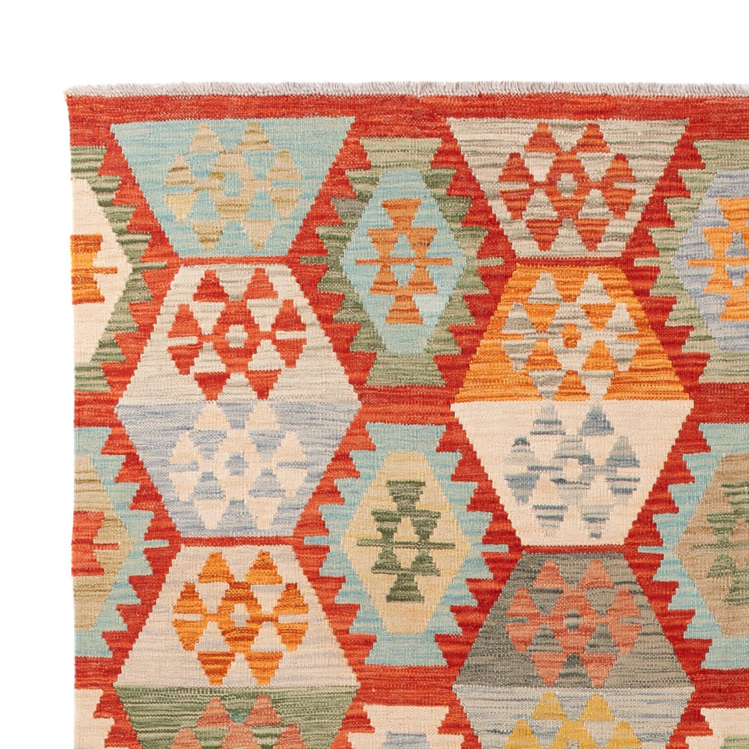 Kelim Rug - Splash - 241 x 178 cm - colorful