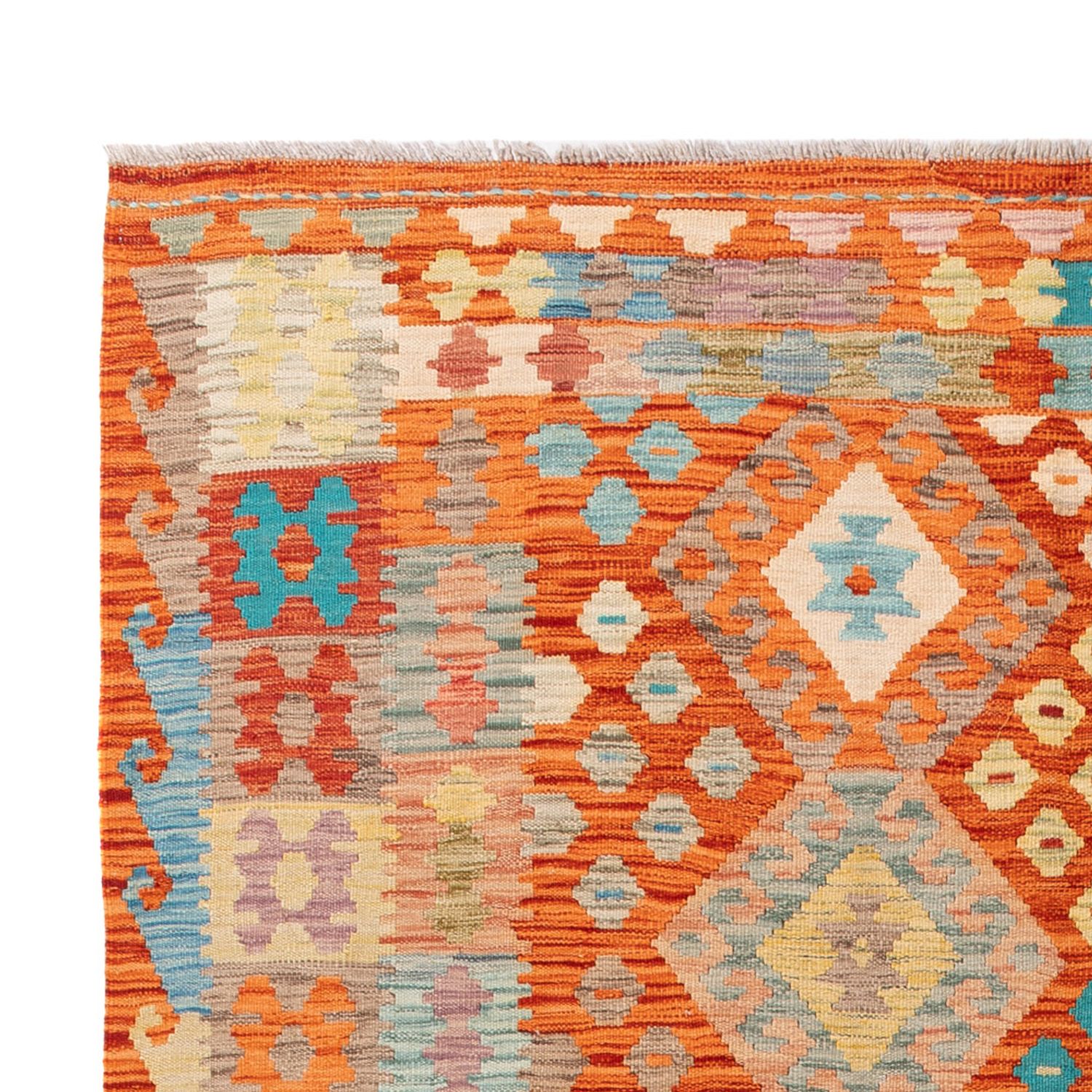 Kelim Rug - Splash - 242 x 173 cm - colorful