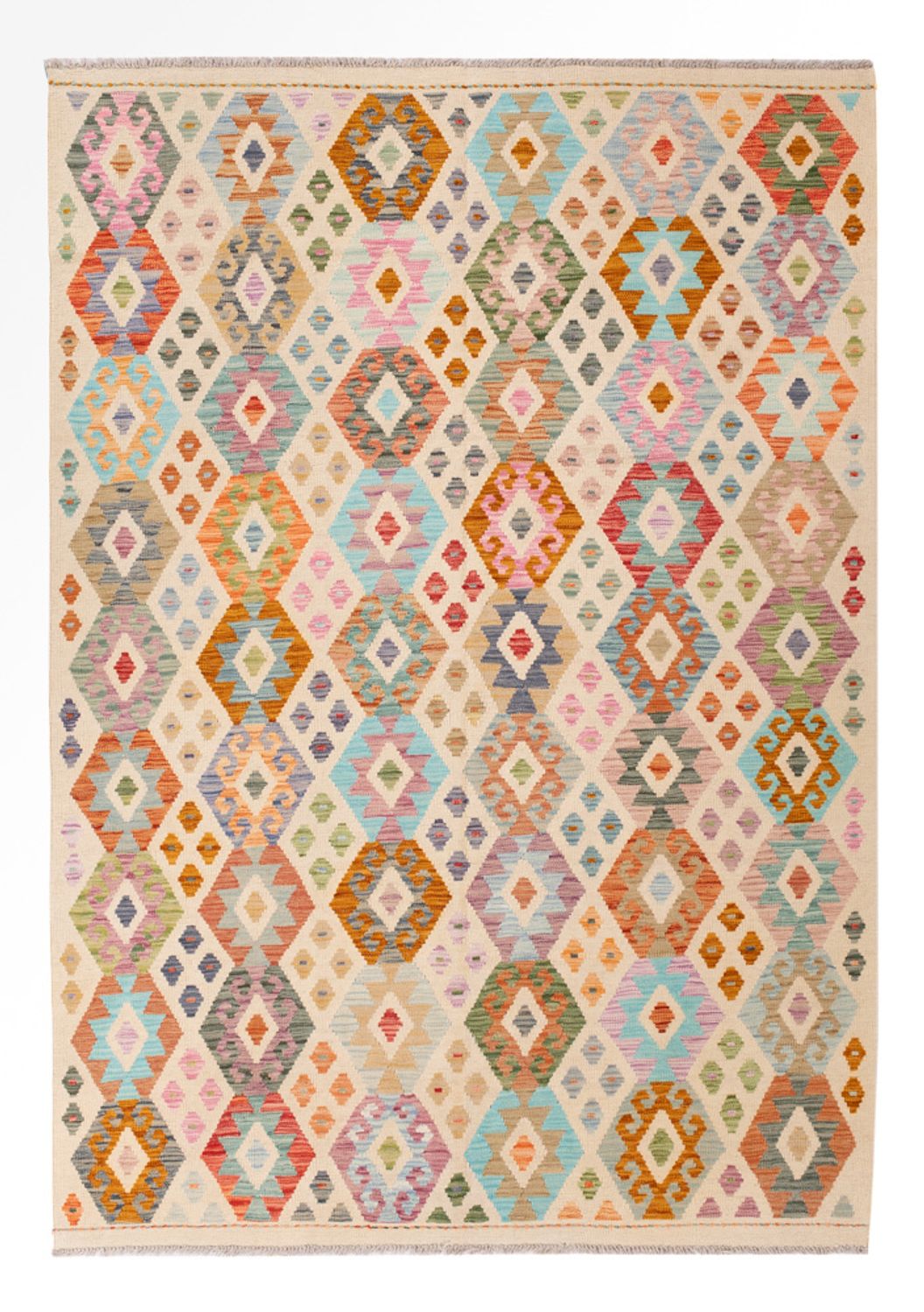 Kelim Rug - Splash - 249 x 179 cm - colorful
