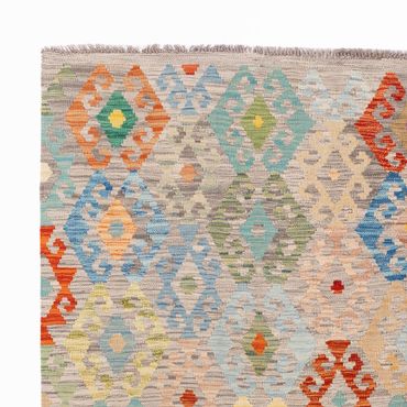 Kelim Rug - Splash - 252 x 185 cm - colorful