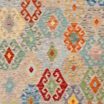 Kelim Rug - Splash - 252 x 185 cm - colorful
