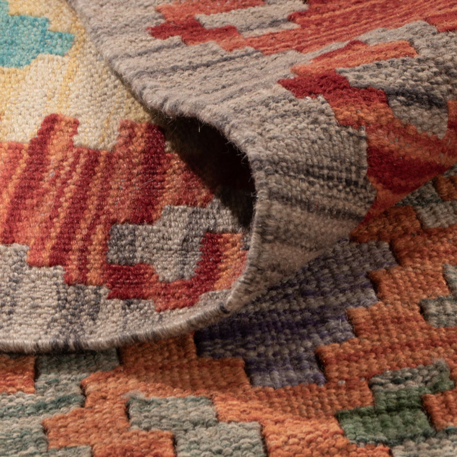 Kelim Rug - Splash - 247 x 183 cm - colorful