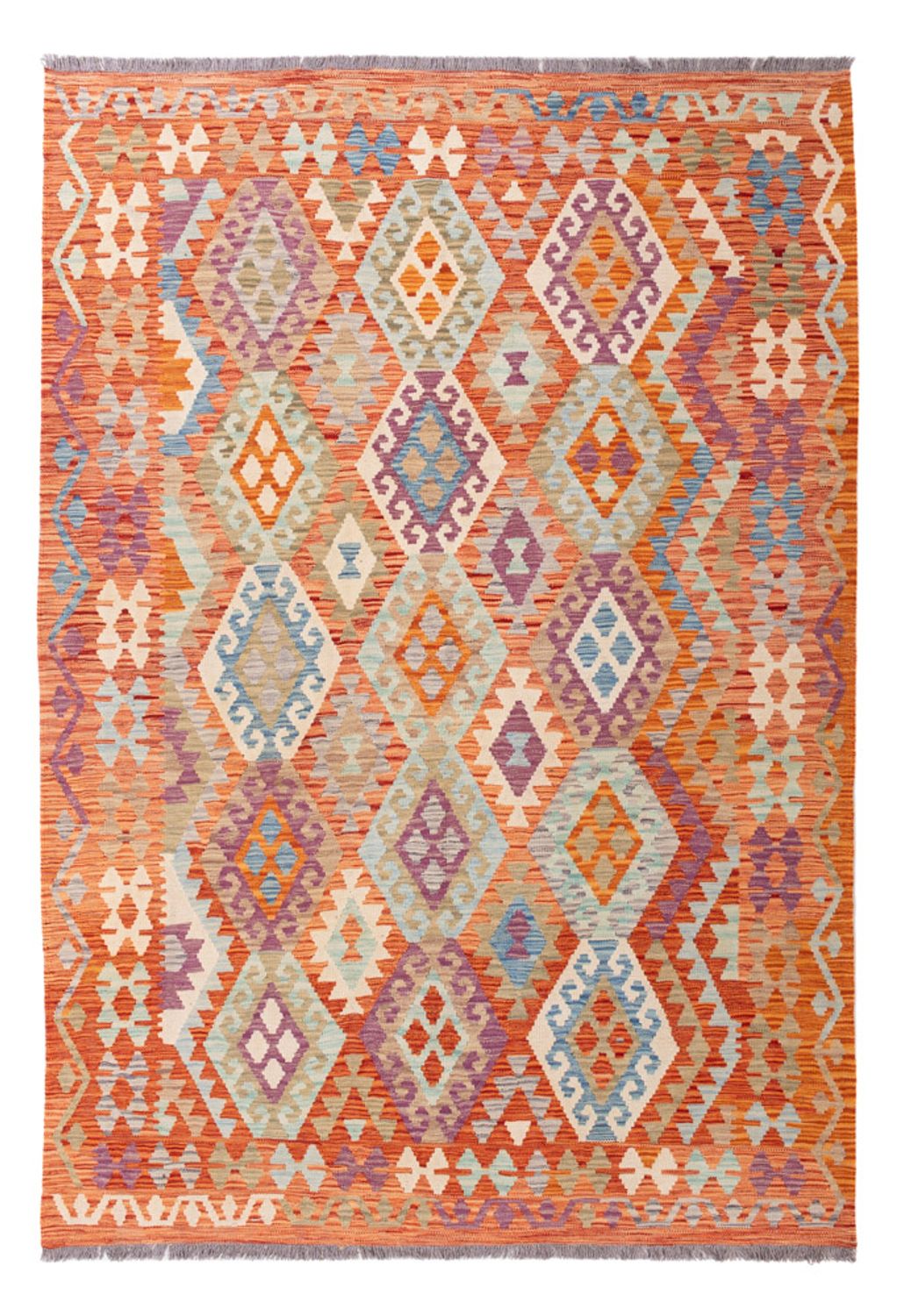 Kelim Rug - Splash - 255 x 178 cm - colorful