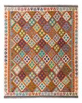 Kelim Rug - Splash - 197 x 158 cm - colorful