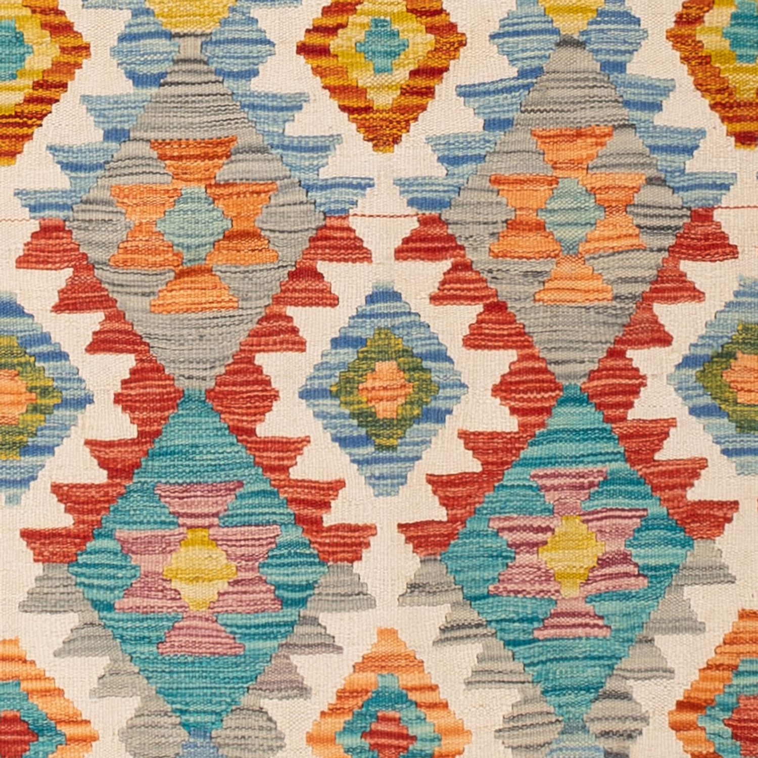 Kelim Rug - Splash - 197 x 159 cm - colorful