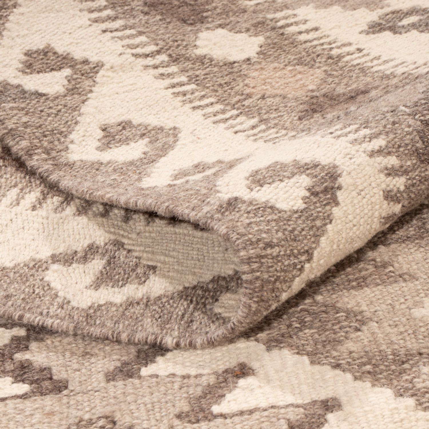 Kelim Rug - Splash - 256 x 181 cm - natural