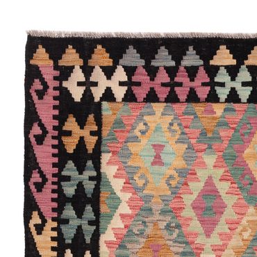 Kelim Rug - Splash - 202 x 153 cm - colorful