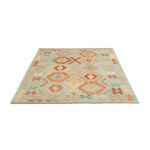 Kelim Rug - Splash - 196 x 147 cm - colorful