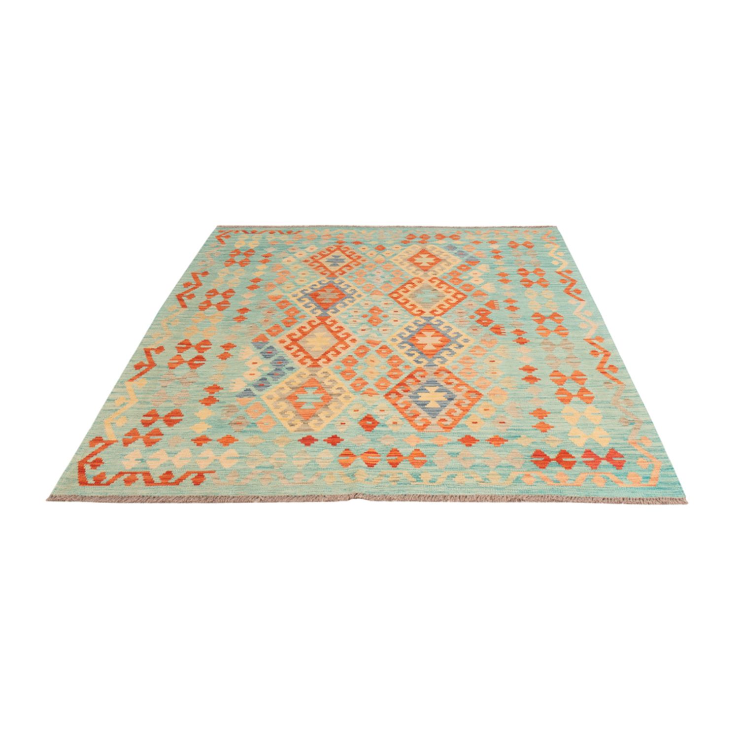 Kelim Rug - Splash - 206 x 155 cm - colorful