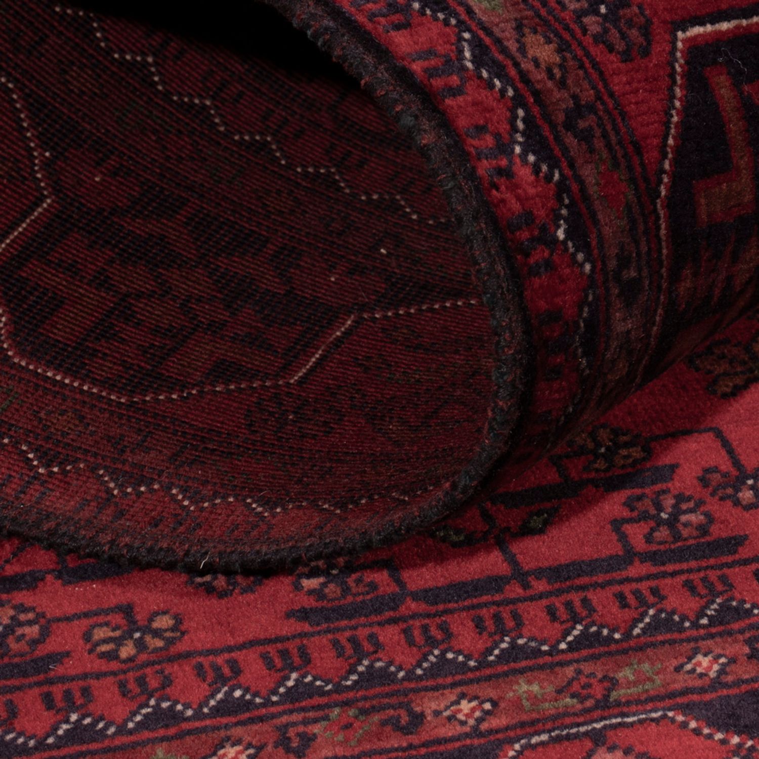 Afghan Rug - Royal - 150 x 98 cm - red