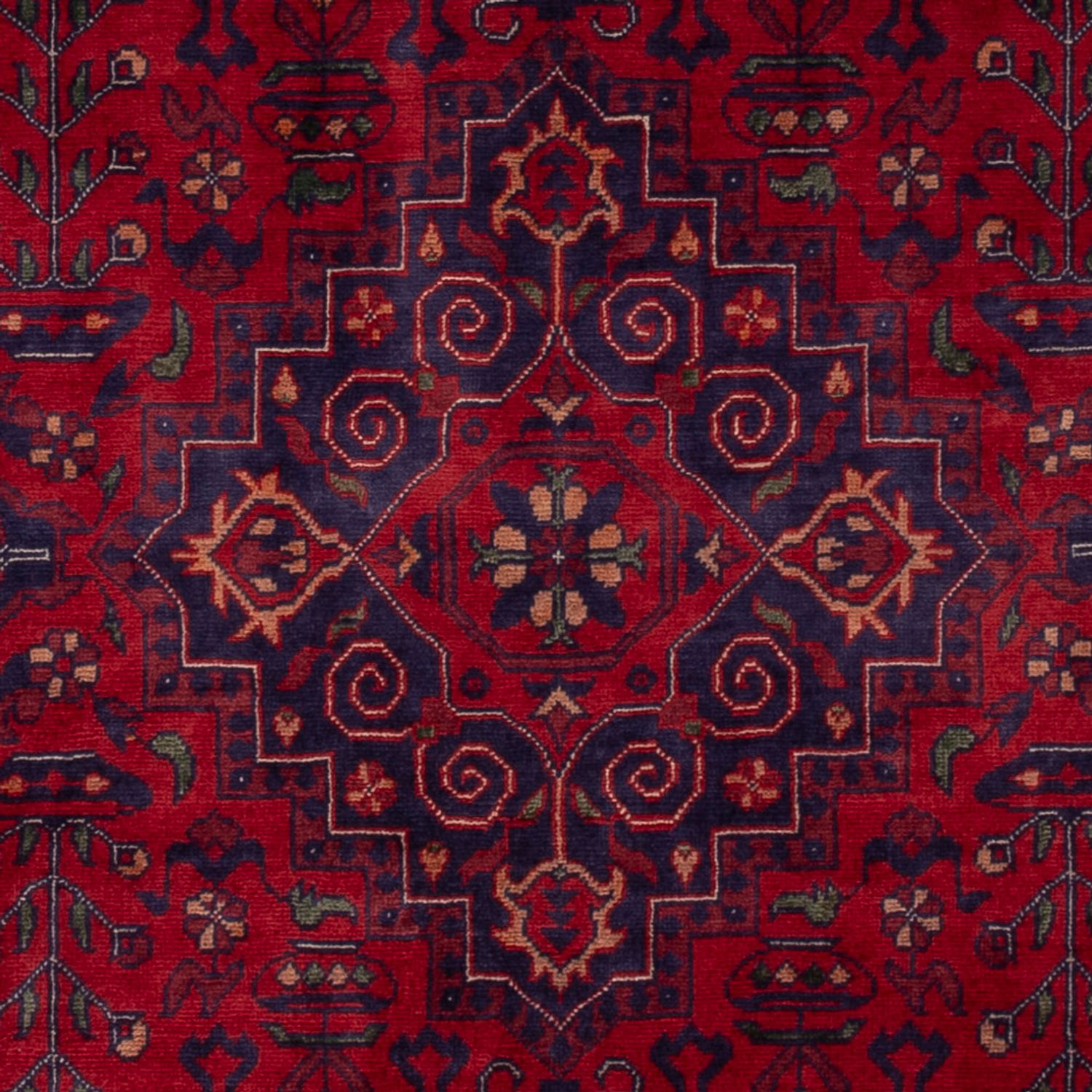 Afghan Rug - Royal - 150 x 100 cm - red