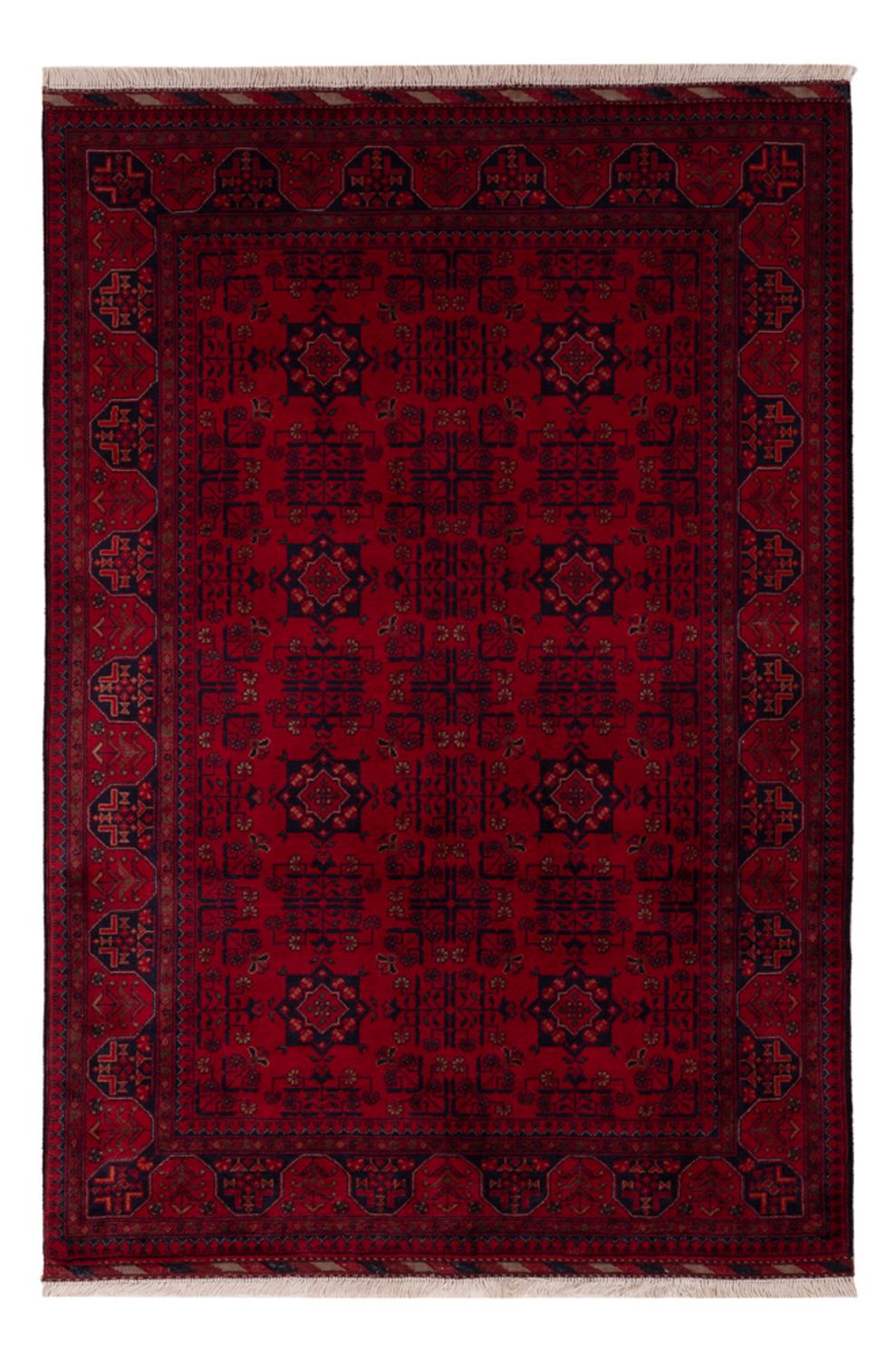 Afghan Rug - Royal - 146 x 100 cm - red
