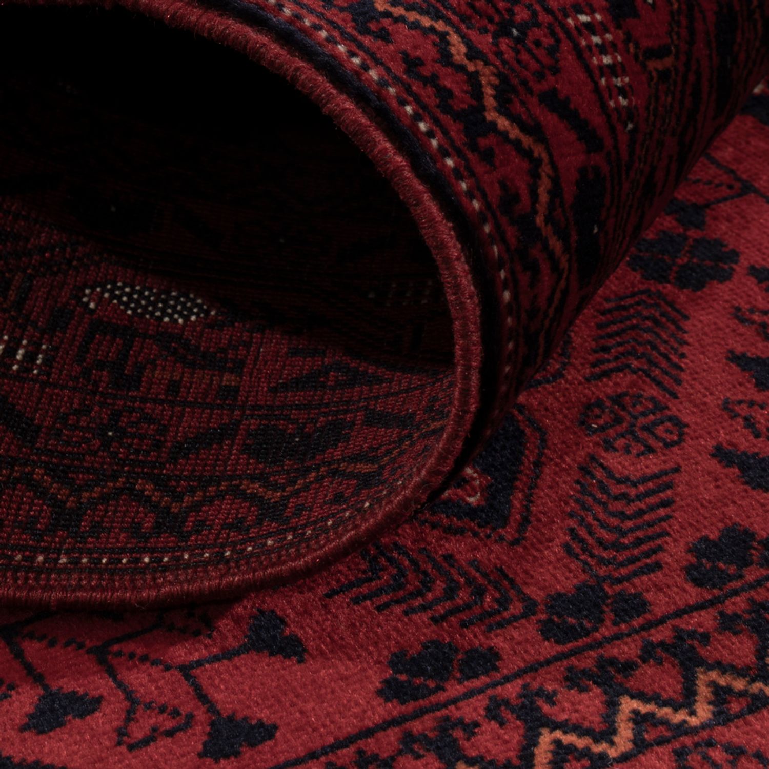 Afghan Rug - Royal - 145 x 103 cm - red