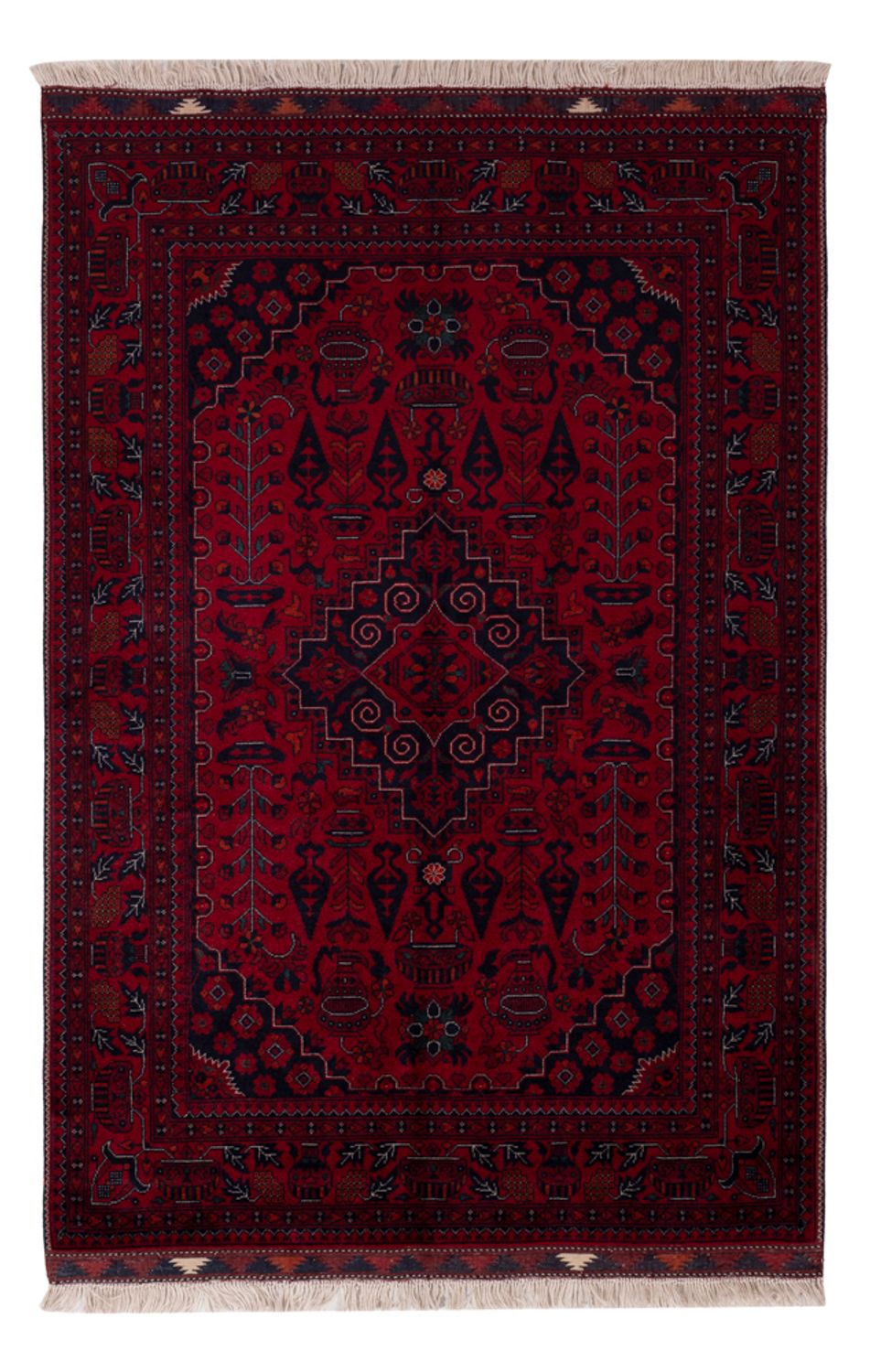 Afghan Rug - Royal - 150 x 100 cm - red