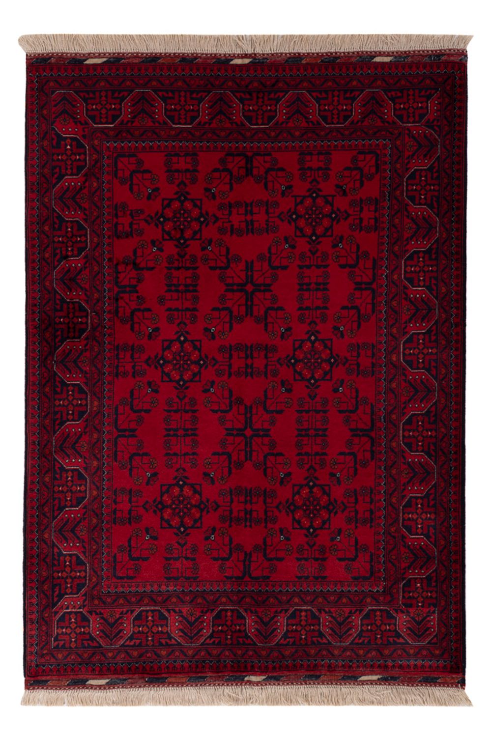 Afghan Rug - Royal - 147 x 101 cm - red