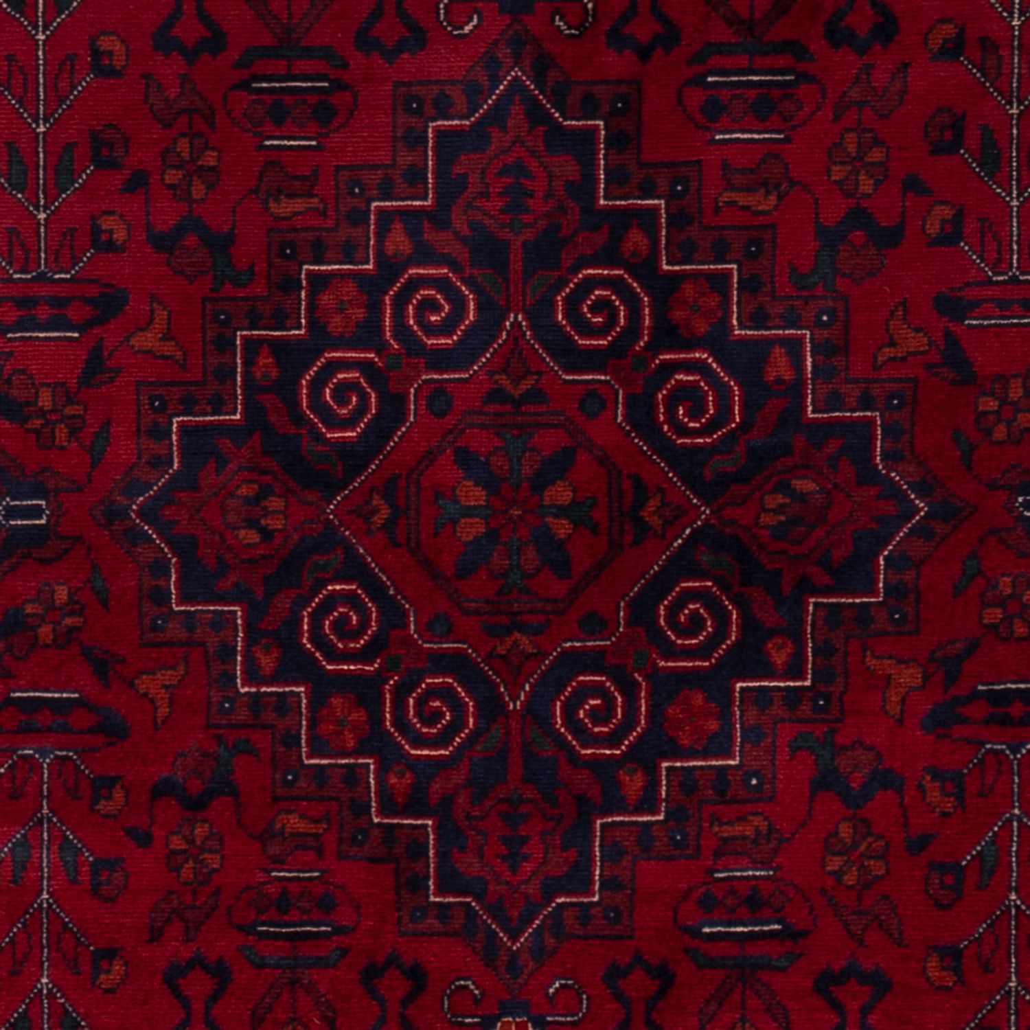 Afghan Rug - Royal - 154 x 101 cm - red