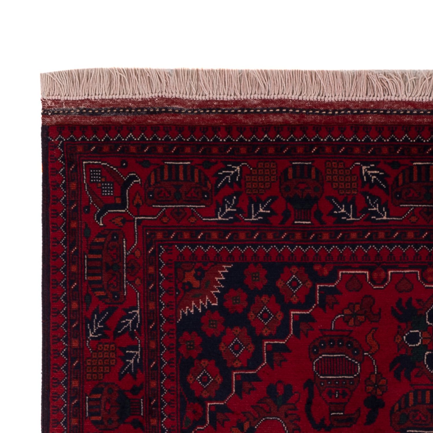 Afghan Rug - Royal - 154 x 101 cm - red