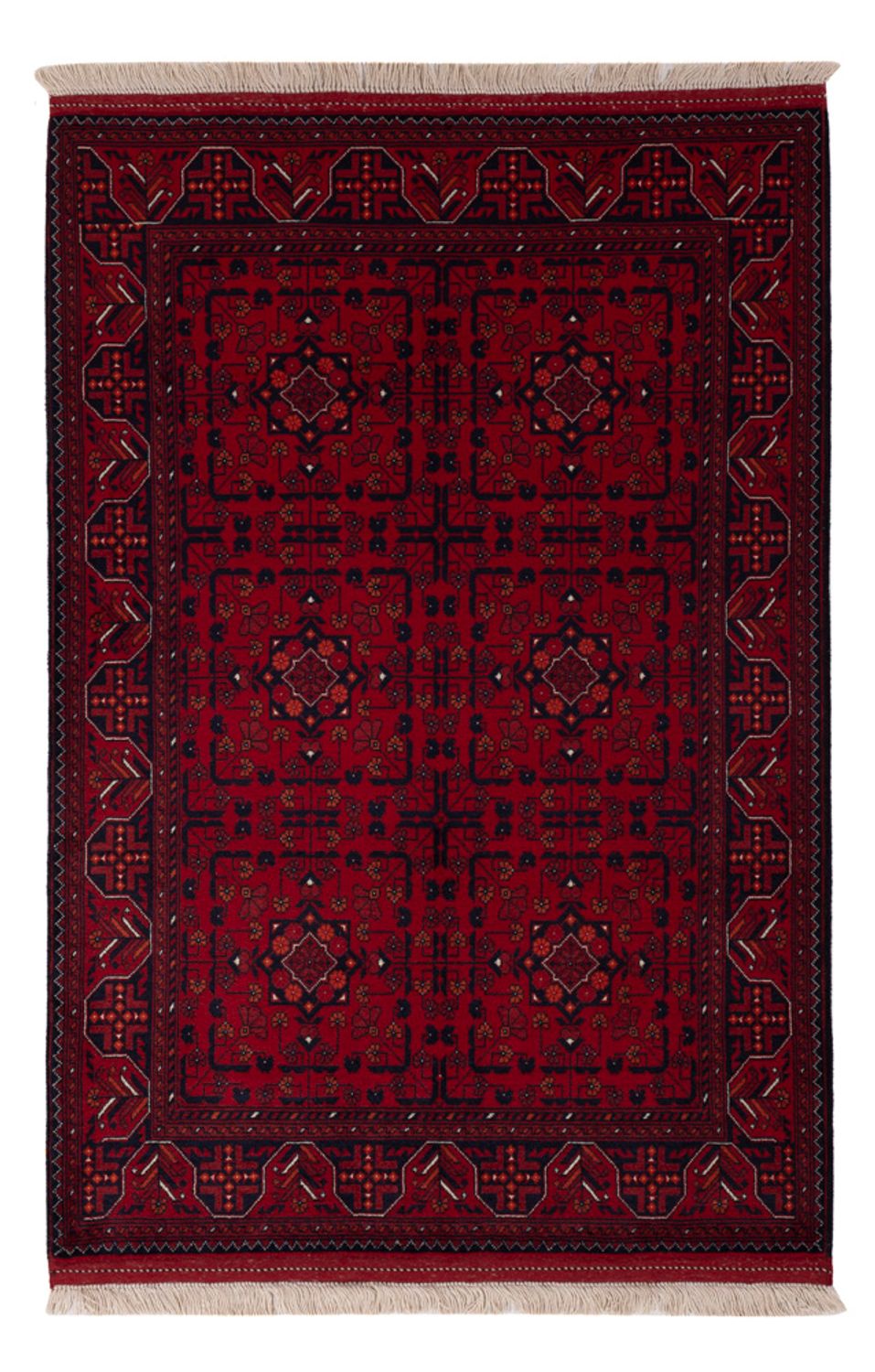 Afghan Rug - Royal - 150 x 98 cm - red