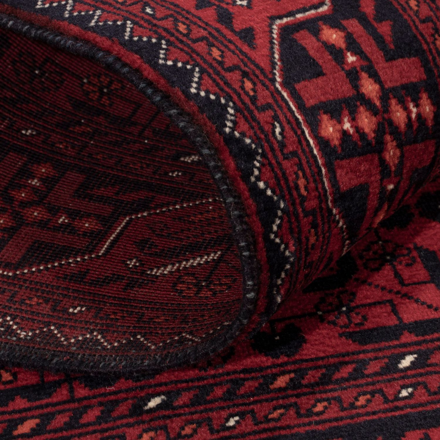 Afghan Rug - Royal - 150 x 98 cm - red