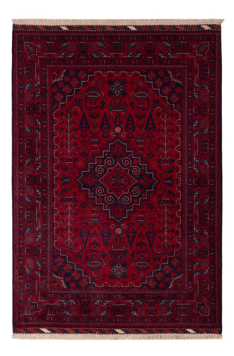 Afghan Rug - Royal - 148 x 104 cm - red