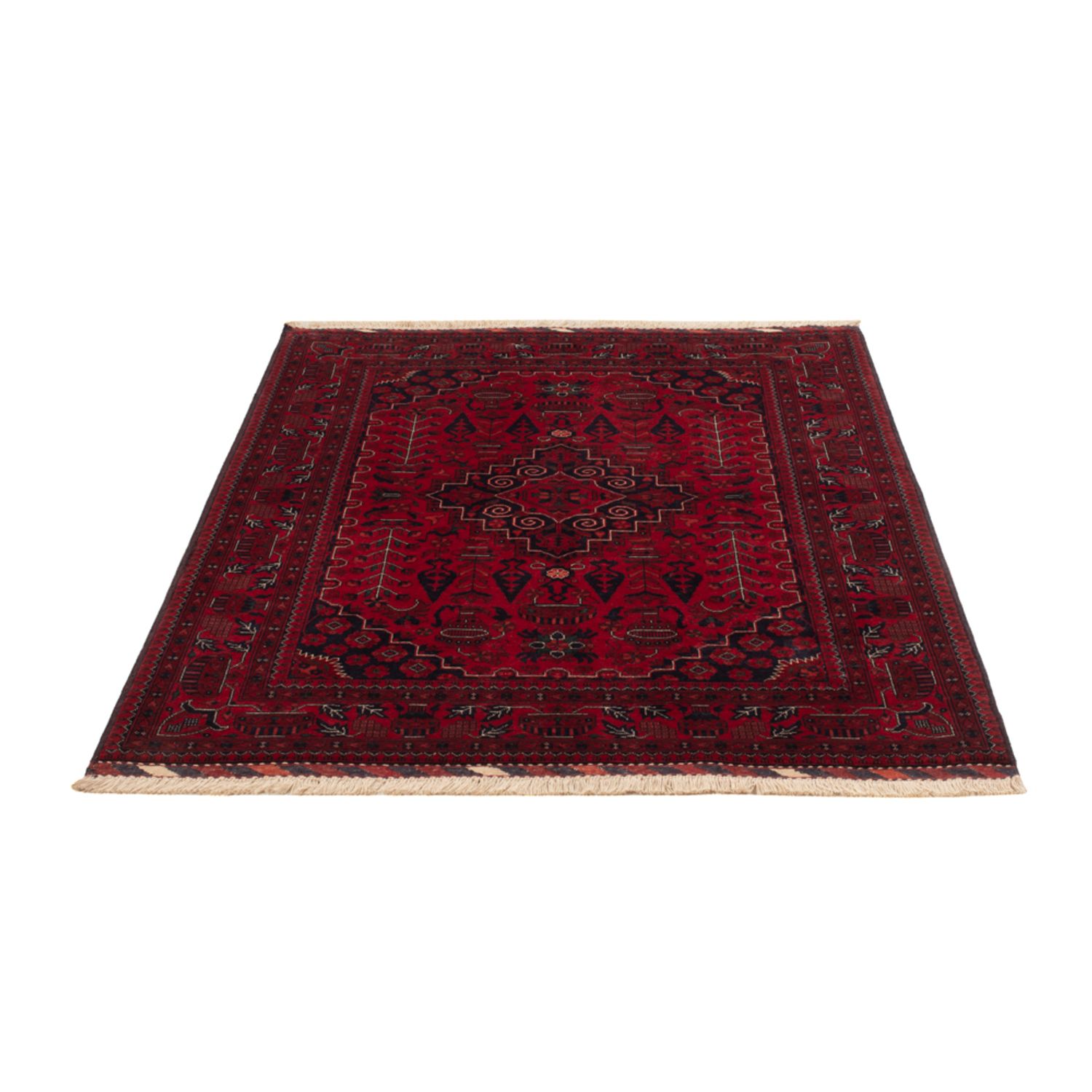 Afghan Rug - Royal - 148 x 104 cm - red