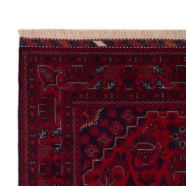 Afghan Rug - Royal - 148 x 104 cm - red