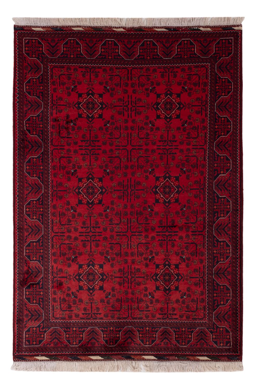 Afghan Rug - Royal - 148 x 100 cm - red